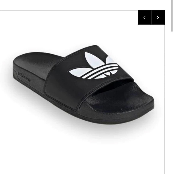 Adidas black “lite slides” sandals main image 4